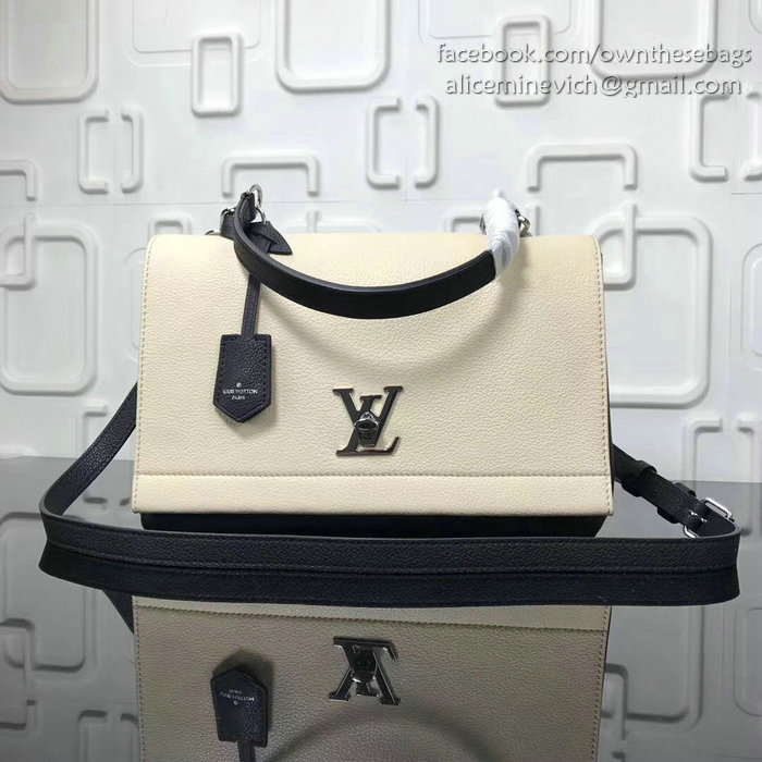 Louis Vuitton Soft Calf Leather LOCKME II Off-white M50250
