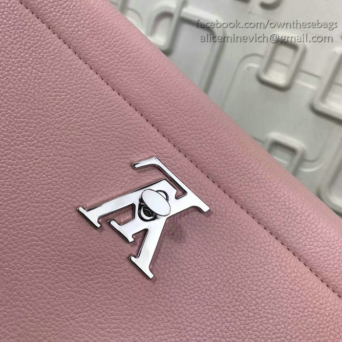 Louis Vuitton Soft Calf Leather LOCKME II Pink M50250