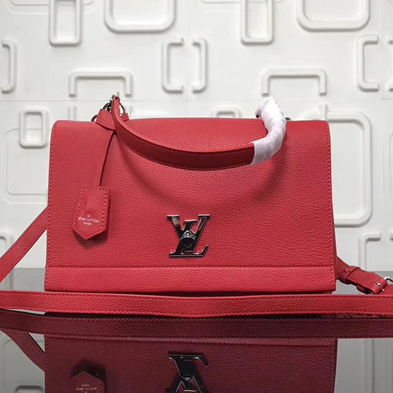 Louis Vuitton Soft Calf Leather LOCKME II Red M50250