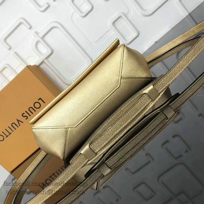 Louis Vuitton Calf Leather Lockme II BB Gold M51200