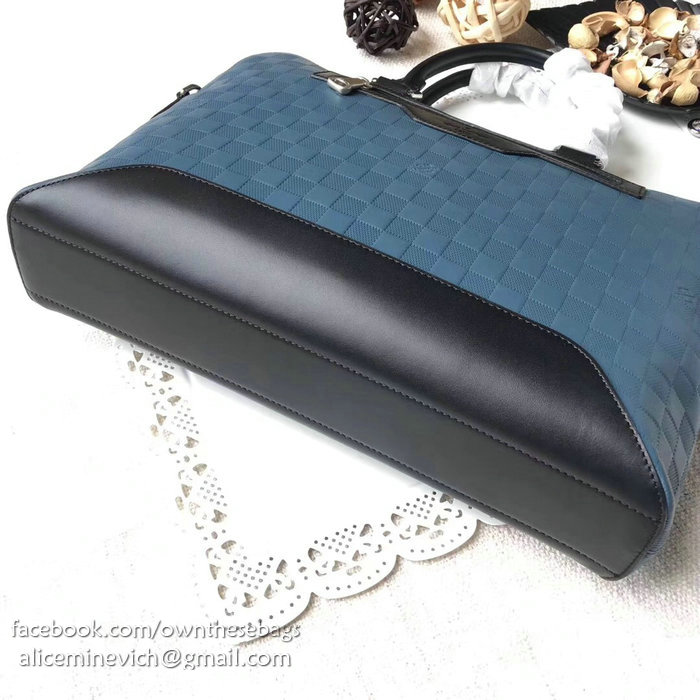 Louis Vuitton Damier Infini Leather Avenue Soft Briefcase Orion N41019