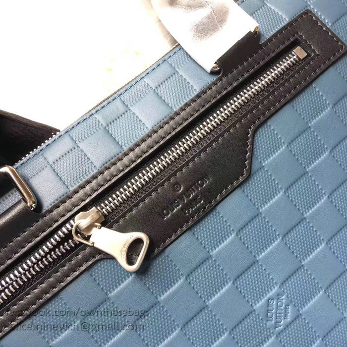 Louis Vuitton Damier Infini Leather Avenue Soft Briefcase Orion N41019