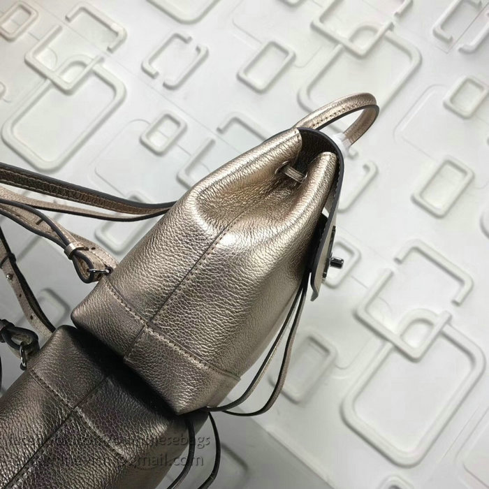 Louis Vuitton Soft Calfskin Lockme Backpack Mini Light Gold M54573