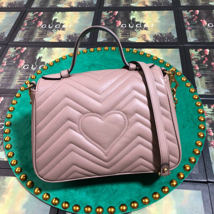 Gucci GG Marmont Small Top Handle Bag Light Pink 498110