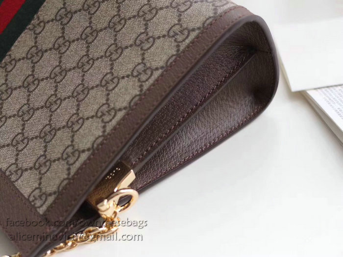 Gucci Ophidia GG Medium Shoulder Bag Brown 503876