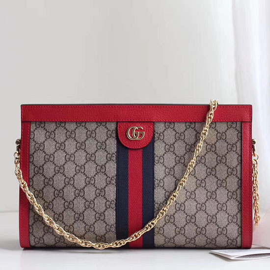 Gucci Ophidia GG Medium Shoulder Bag Red 503876