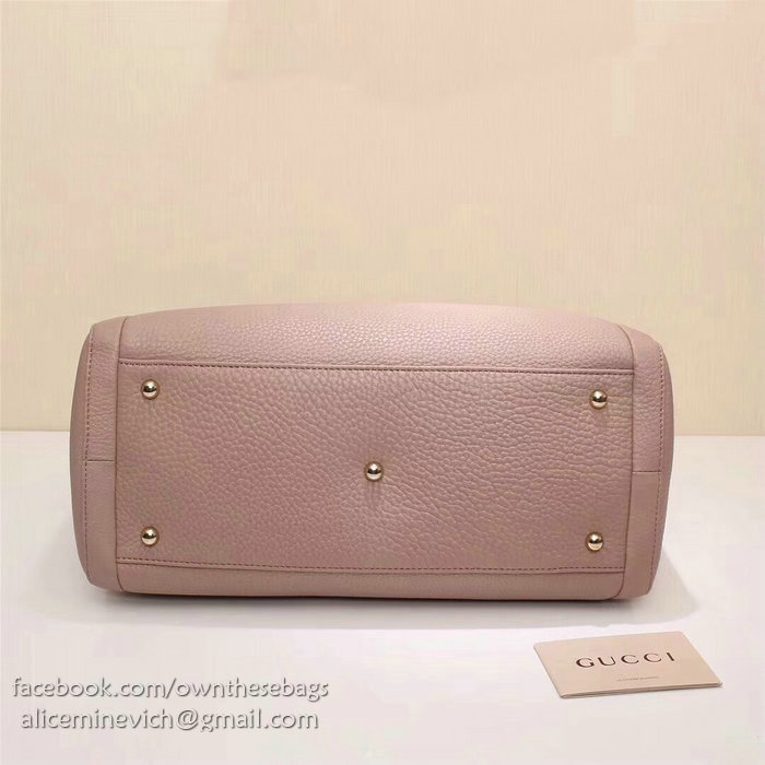 Gucci Soho Leather Medium Tote Bag Light Pink 282309