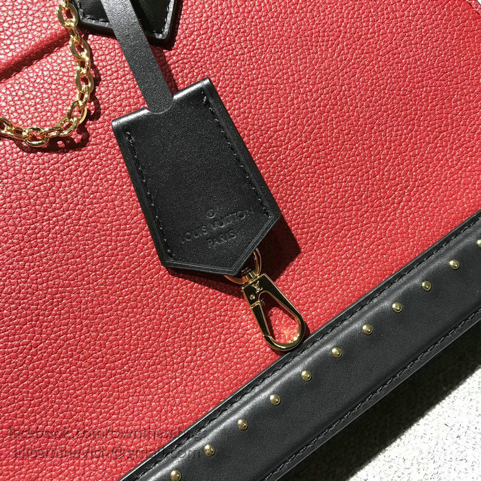Louis Vuitton Calfskin Cour Marly MM Red M51651