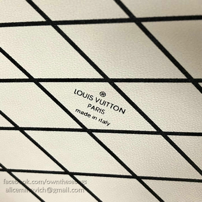 Louis Vuitton Calfskin Petite Boite Chapeau Green and White M43514