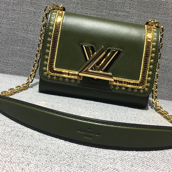 Louis Vuitton Calfskin Twist PM Green M54746