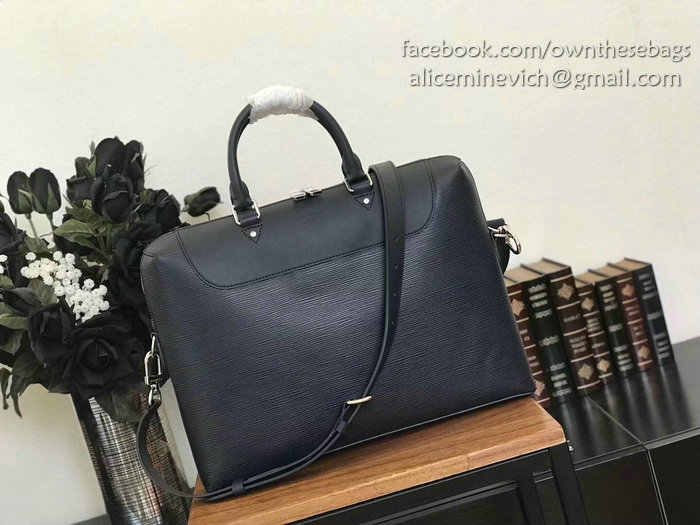 Louis Vuitton Epi Leather PORTE-DOCUMENTS JOUR Noir M50163