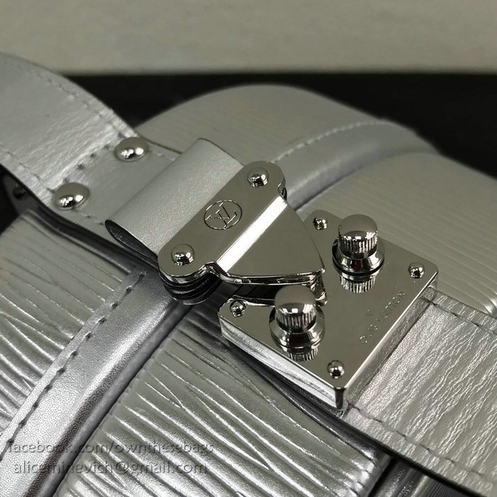 Louis Vuitton Epi Leather Petite Boite Chapeau Silver M43514