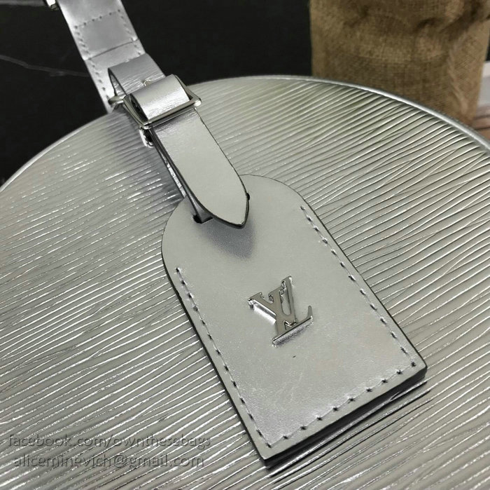 Louis Vuitton Epi Leather Petite Boite Chapeau Silver M43514