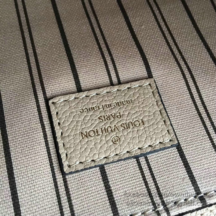 Louis Vuitton Monogram Empreinte Pochette Metis Beige M44072