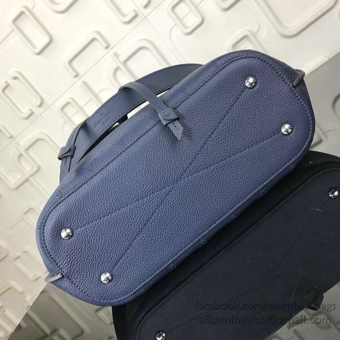 Louis Vuitton Mahina Leather Girolata Navy M54401