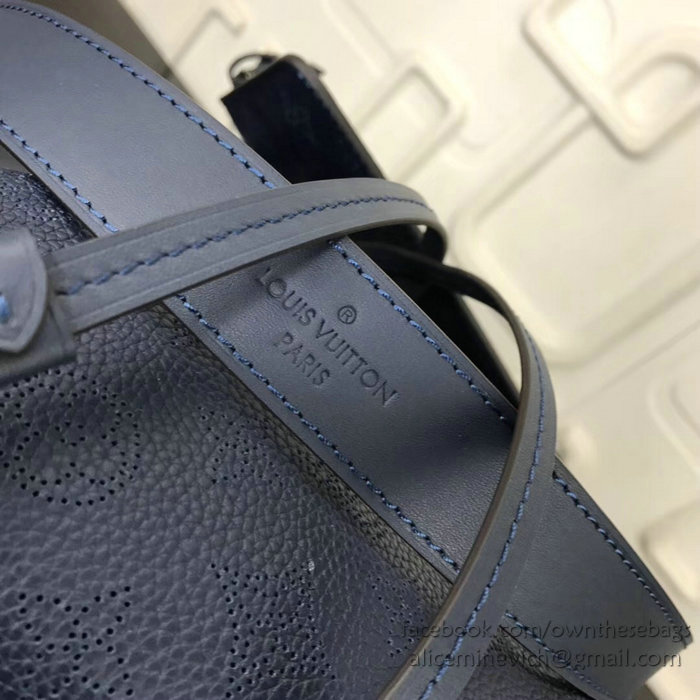 Louis Vuitton Mahina Leather Girolata Navy M54401