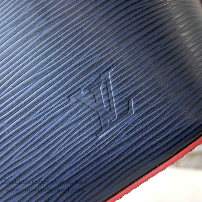 Louis Vuitton Epi Leather Neverfull MM Indigo M54185