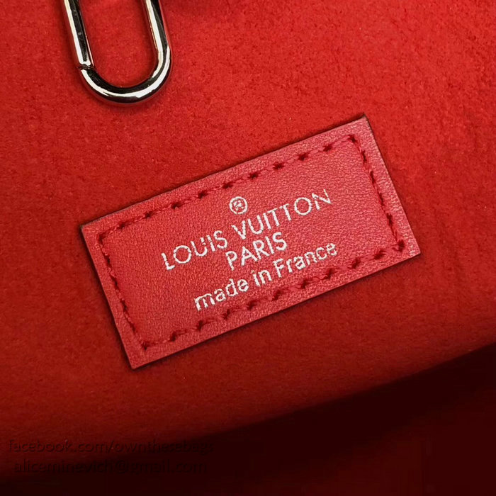 Louis Vuitton Epi Leather Neverfull MM Red M54185