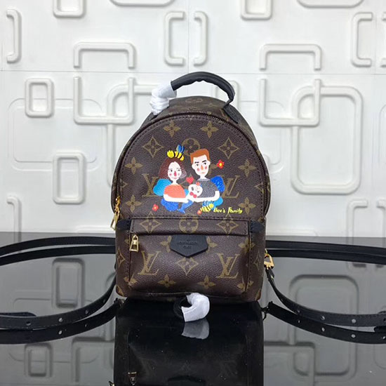 Louis Vuitton Family Print Palm Springs Backpack Mini M41562