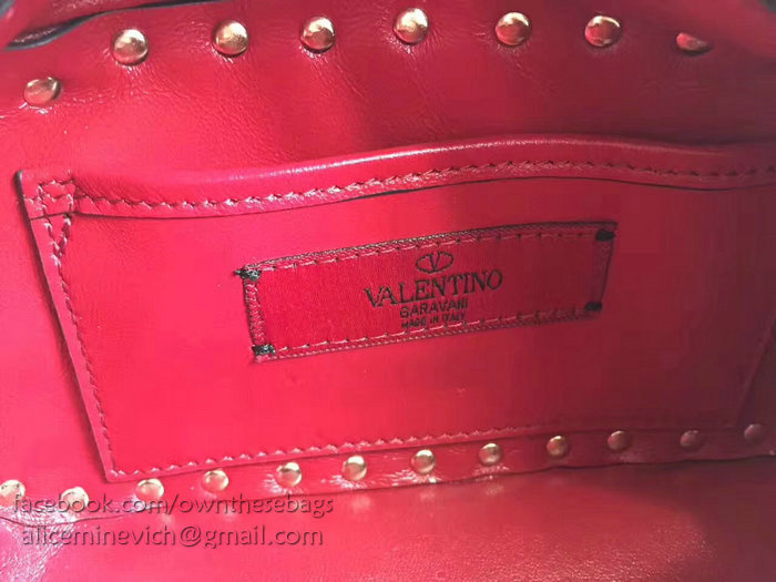 Valentino Garavani Free Rockstud Spike Camera Bag Red V0125