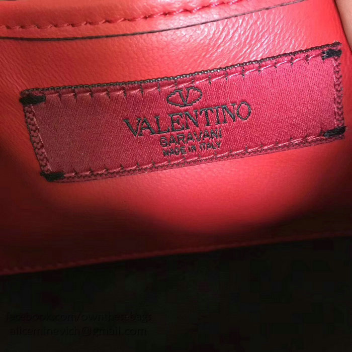 Valentino Garavani Rockstud Spike Clutch Bag Black V0177