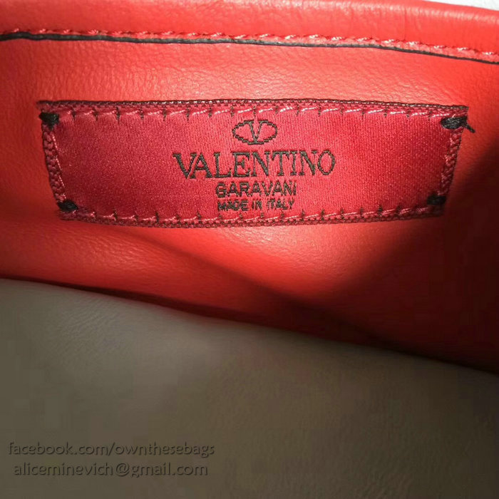 Valentino Garavani Rockstud Spike Clutch Bag Light Blue V0177