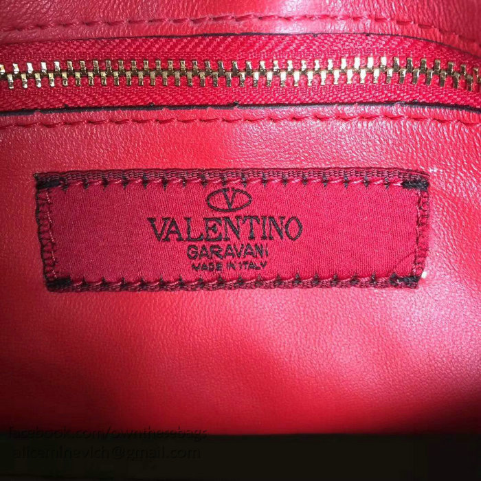 Valentino Lambskin Garavani Rockstud Spike Chain Bag Light Green V0121