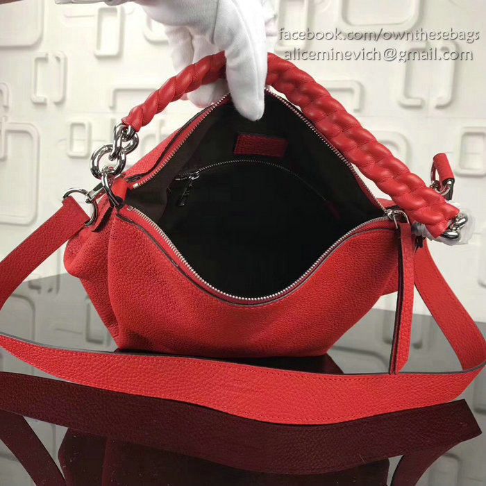 Louis Vuitton Mahina Calfskin Babylone Chain BB Red M51223