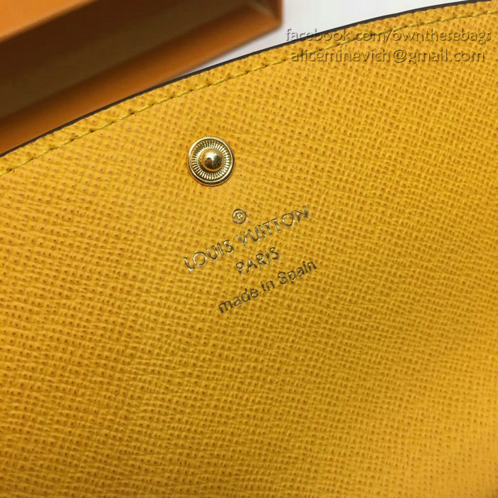 Louis Vuitton Monogram Canvas Emilie Wallet Yellow M60697