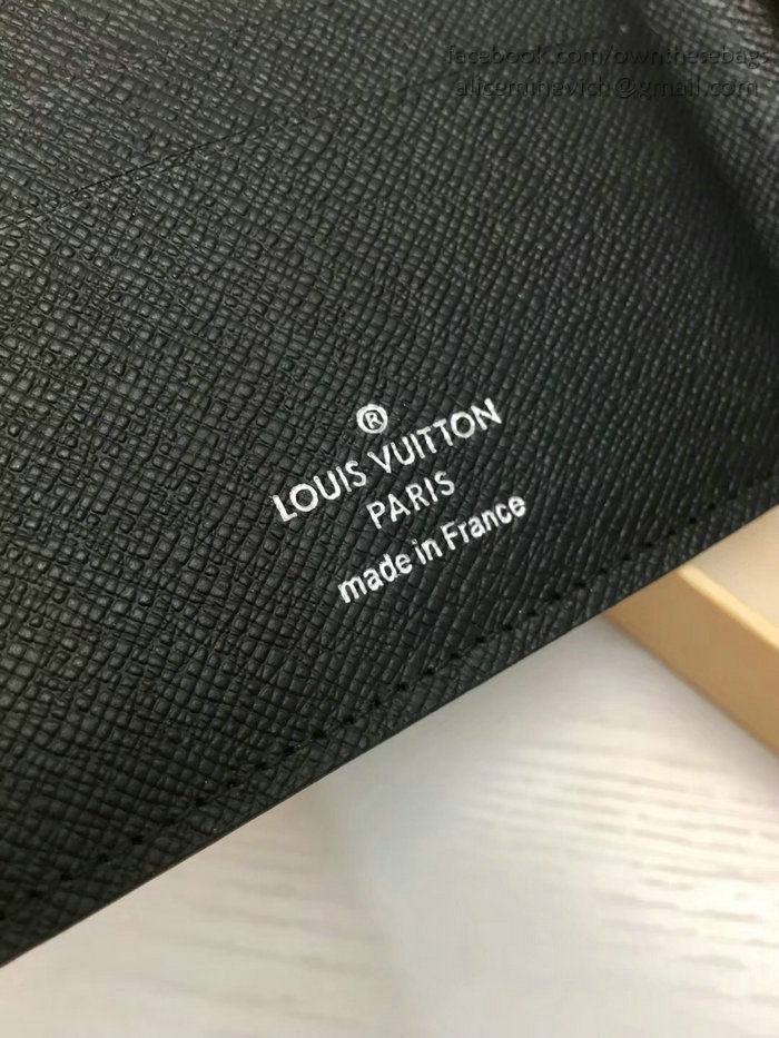 Louis Vuitton Monogram Eclipse Canvas Amerigo Wallet M60053