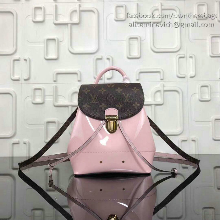 Louis Vuitton Patent Leather Hot Springs Backpack Pink M53545