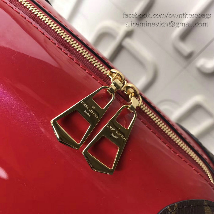 Louis Vuitton Patent Leather Venice Red M54390