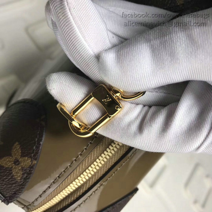 Louis Vuitton Patent Leather Venice Vert Bronze M54390
