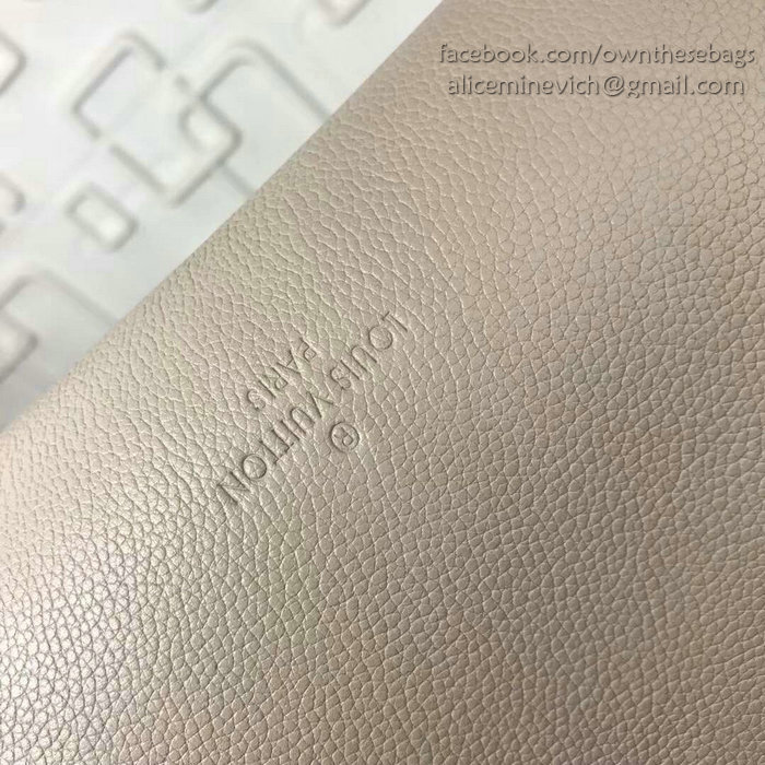 Louis Vuitton Soft Calfskin Lockme Tote Grey M54569