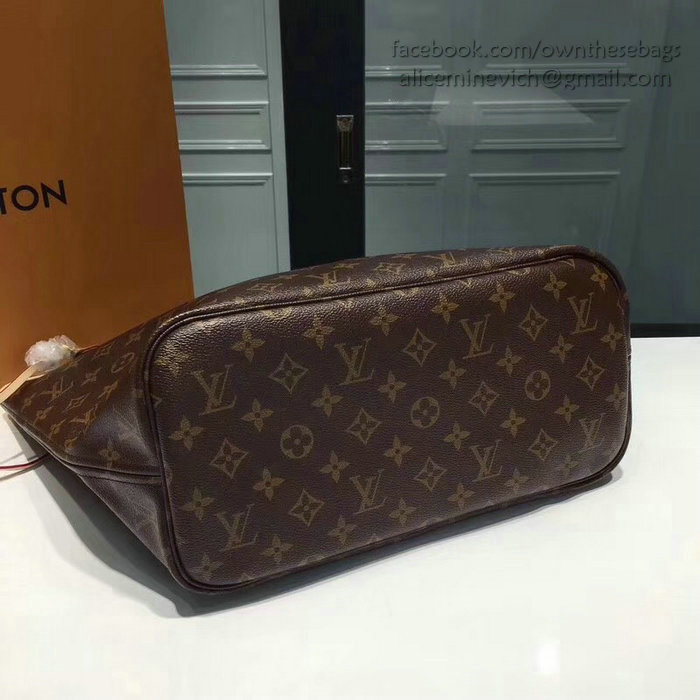 Louis Vuitton Monogram Canvas Neverfull GM M40990 with Red interior