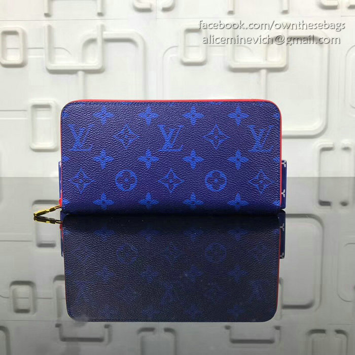 Louis Vuitton Monogram Canvas Ribbon Wallet Blue M60019