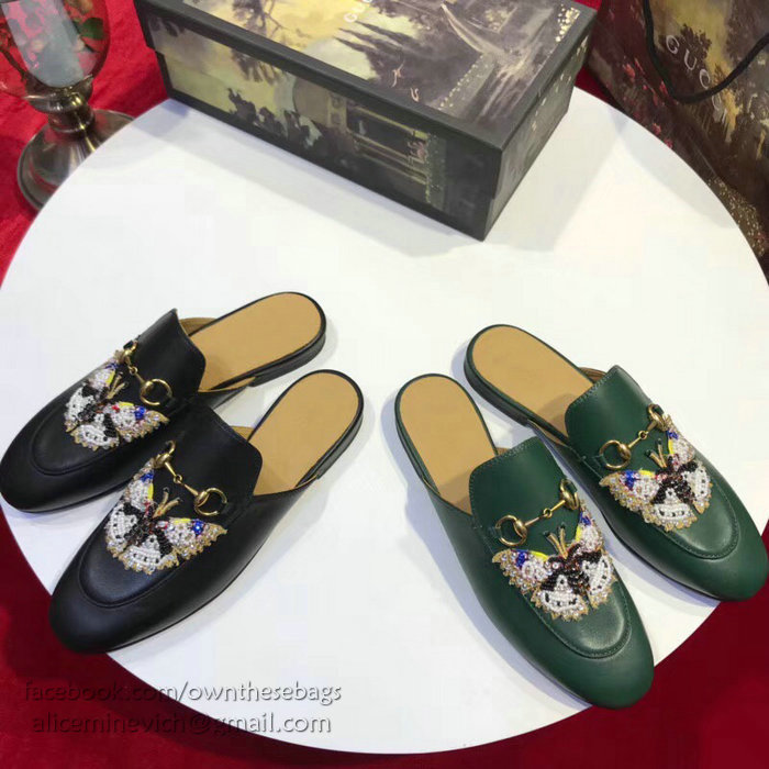 Gucci Princetown Leather Slipper 401181