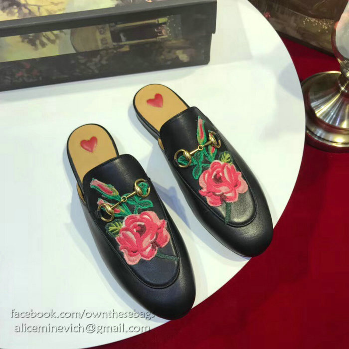 Gucci Princetown Leather Slipper 401182