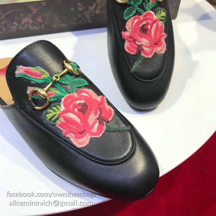 Gucci Princetown Leather Slipper 401182