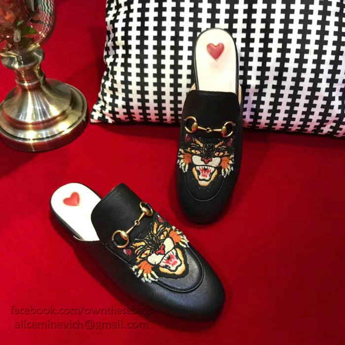 Gucci Princetown Leather Slipper 401183