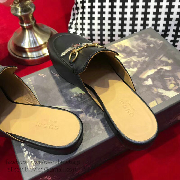 Gucci Princetown Leather Slipper 401185