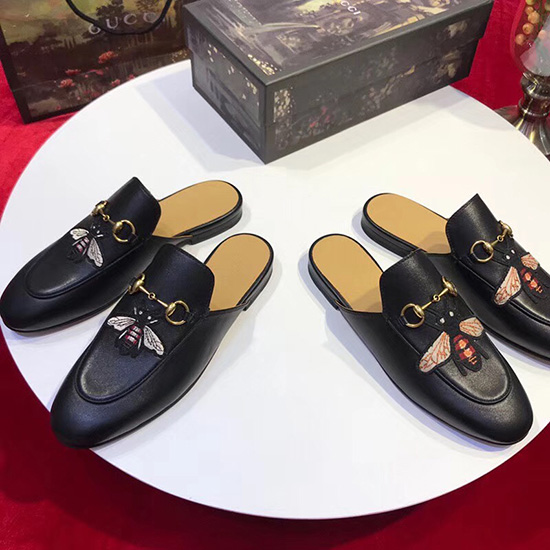 Gucci Princetown Leather Slipper 401185