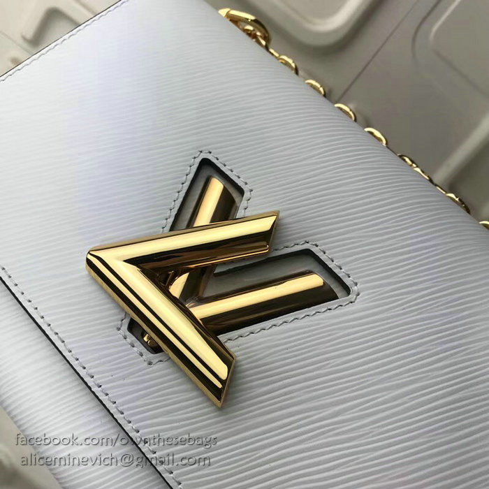 Louis Vuitton Epi Leather Twist MM White M50280