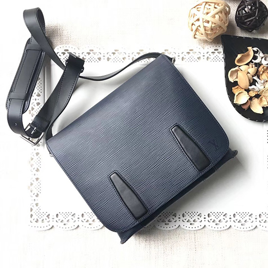 Louis Vuitton Epi Leather Messenger Bag Blue M43404