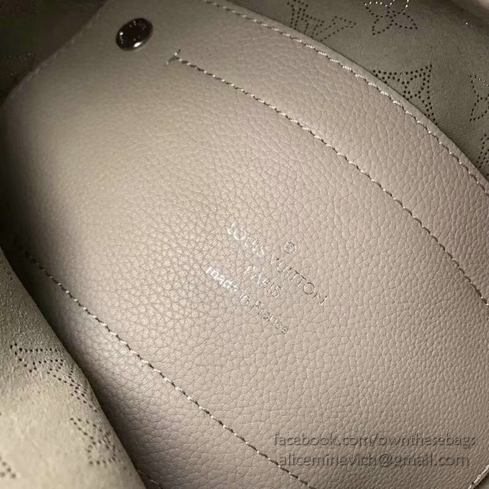 Louis Vuitton Mahina Leather Hina PM Grey M54353