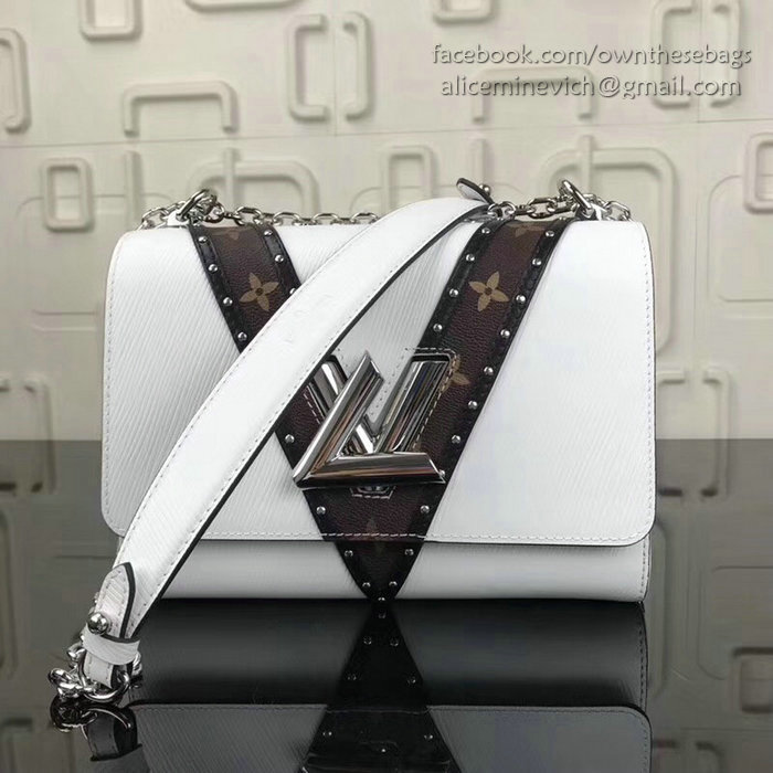 Louis Vuitton Epi Leather Twist MM White M50282