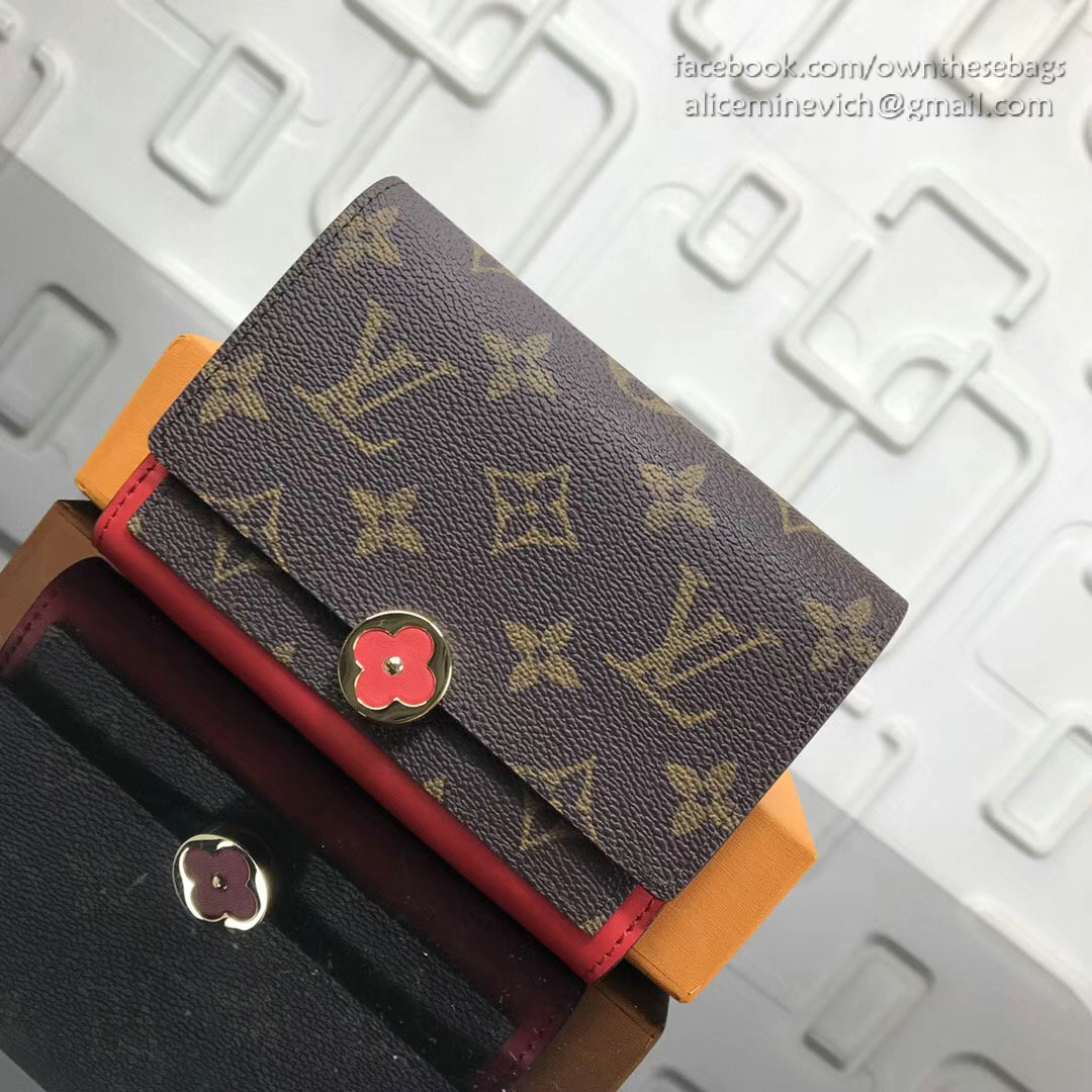 Louis Vuitton Flore Compact Wallet Coquelicot M64587