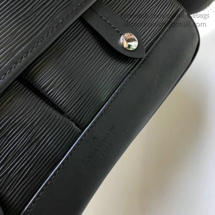Louis Vuitton Epi Leather Messenger PM Black M53492