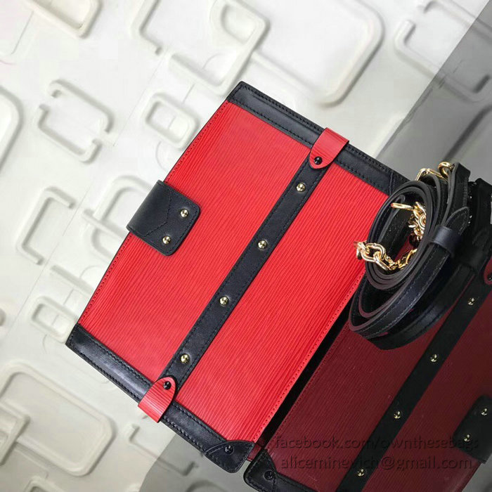 Louis Vuitton Epi Leather Trunk Clutch Red M62254