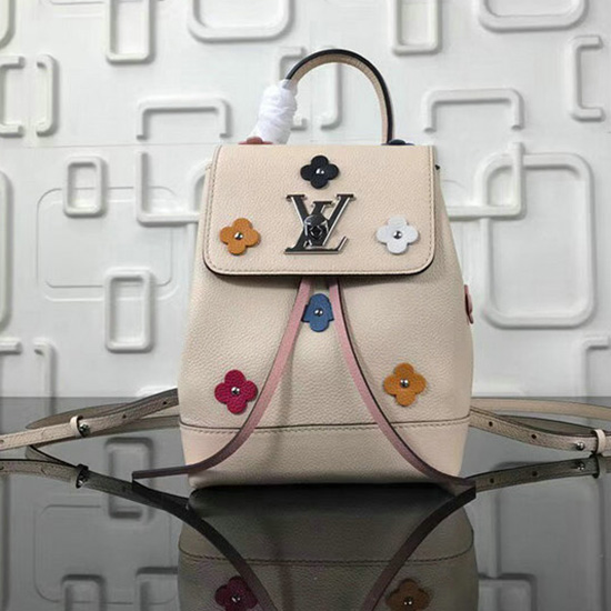 Louis Vuitton Soft Calfskin Lockme Backpack Mini M53079